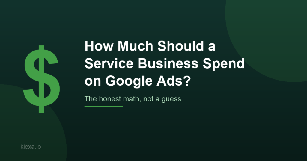 google ads budget service business