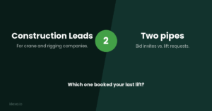 Construction Leads for Crane and Rigging Companies: Bid Invites vs. Lift Requests