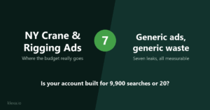Why NY Crane & Rigging Companies Are Burning Money on Generic Google Ads